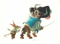 Illustration couleur, Les Mousquetaires de l'Ombre, Quentin Gréban