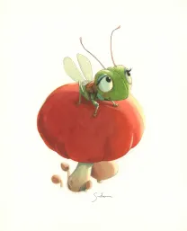 Illustration couleur, À la découverte des humains, Quentin Gréban