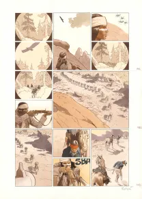 Colored original page, Golden West, Christian Rossi