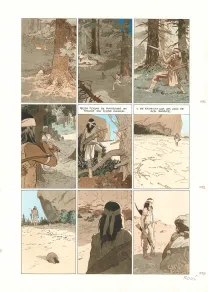Colored original page, Golden West, Christian Rossi