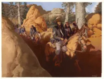 Illustration couleur, Golden West, Christian Rossi