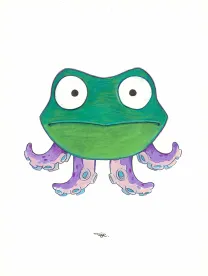 Illustration couleur, Maison Croa Croa, Davide Tosello