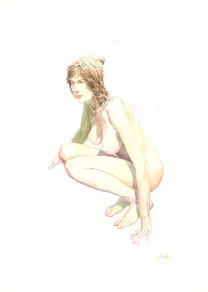 Illustration couleur, Le Moine fou,  Vink
