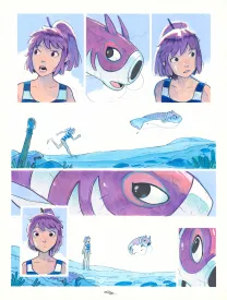 Colored original page, Maison Croa Croa, Davide Tosello