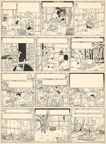 Planche noir et blanc, Barelli, Mr Barelli à Nusa Penida - Tome 1 (T.5), Bob De Moor