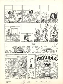 Planche noir et blanc, Barelli, Le Seigneur de Gonobutz (T.7), Bob De Moor