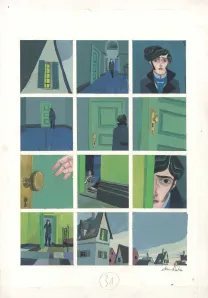 Planche couleur, Frankenstein, David Sala