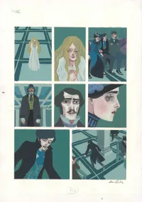Colored original page, Frankenstein, David Sala