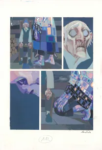 Planche couleur, Frankenstein, David Sala