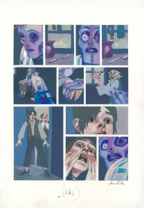 Colored original page, Frankenstein, David Sala