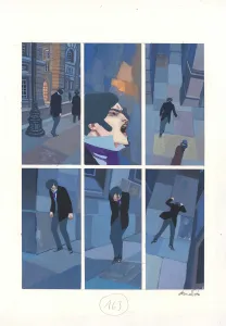 Colored original page, Frankenstein, David Sala