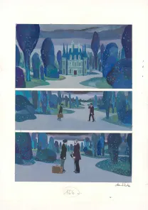 Colored original page, Frankenstein, David Sala