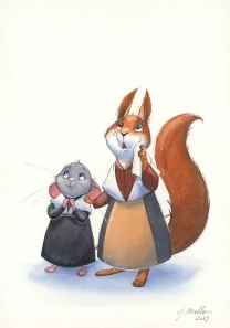Illustration couleur, Les belles histoires de Grand-mère à écouter pour Noël - livre CD, Julie Mellan