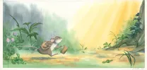 Illustration couleur, Les merveilleuses histoires de Grand Père dans la forêt, Julie Mellan