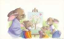 Illustration couleur, Les belles histoires de grand mère pour les beaux jours, Julie Mellan