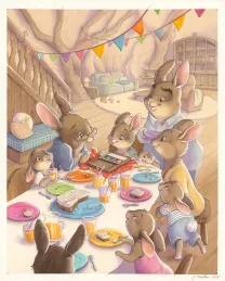 Illustration couleur, Les belles histoires de grand mère pour les beaux jours, Julie Mellan