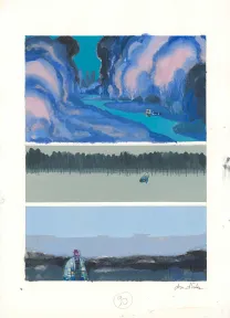 Colored original page, Frankenstein, David Sala