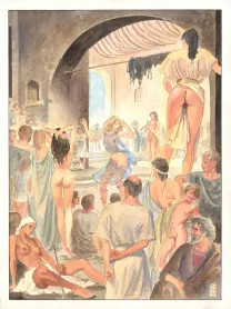 Illustration couleur, Aphrodite, Milo Manara