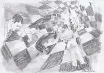 Sketch, Le Joueur d'échecs, David Sala