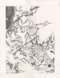 Illustration noir et blanc, Djillali Defali