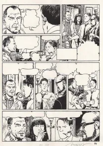 Planche noir et blanc, Nestor Burma, La nuit de Saint-Germain des Près (T.6), Emmanuel Moynot