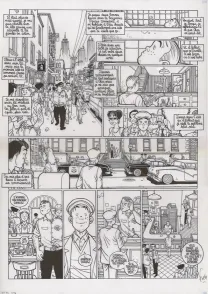 Planche noir et blanc, Le Poisson-clown, Happy (T.1), Fred Simon