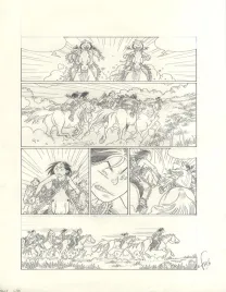 Planche noir et blanc, Popotka le petit sioux, Mahto (T.3), Fred Simon