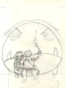 Projet de couverture, Popotka le petit sioux, Wendigo (T.2), Fred Simon