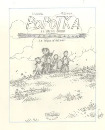 Projet de couverture, Popotka le petit sioux, La leçon d'Iktomi (T.1), Fred Simon