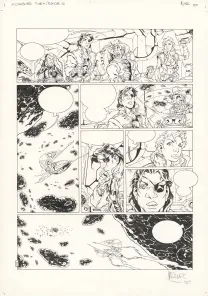 Black and white original page, Kookaburra, Système Ragnarok (T.4), Nicolas Mitric