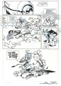 Black and white original page, Nävis, Girodouss (T.2), José Luis Munuera