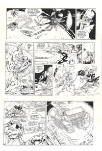 Black and white original page, Spirou et Fantasio, Paris sous Seine (T.47), José Luis Munuera