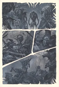 Planche noir et blanc, Warhammer, Tooth and Claim (T.3), Adrian Smith