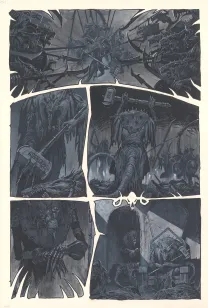 Planche noir et blanc, Warhammer, Tooth and Claim (T.3), Adrian Smith