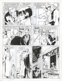 Planche noir et blanc, Louis la Guigne, Moulin Rouge (T.2), Jean-Paul Dethorey