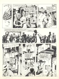 Planche noir et blanc, Louis la Guigne, L'escouade pourpre (T.5), Jean-Paul Dethorey