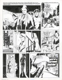 Black and white original page, Louis la Guigne, Charleston (T.6), Jean-Paul Dethorey