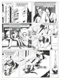 Black and white original page, Louis la Guigne, Charleston (T.6), Jean-Paul Dethorey