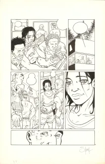 Black and white original page, Nomad, Mémoire cache (T.5), Sylvain Savoia