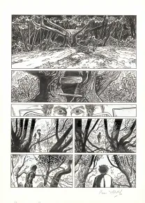Planche noir et blanc, L'Histoire de chaque jour, Lise a souvent peur (T.1), Pierre Makyo