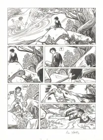 Planche noir et blanc, L'Histoire de chaque jour, Lise a souvent peur (T.1), Pierre Makyo