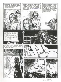 Black and white original page, L'Histoire de chaque jour, Pierre est parfois triste (T.2), Pierre Makyo