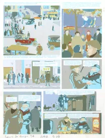 Color layout, Louis la Guigne, Le jour des faucons (T.4), Jean-Paul Dethorey