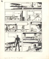 Black and white illustration, Louis la Guigne, L'escouade pourpre (T.5), Jean-Paul Dethorey
