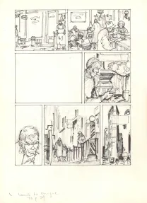 Illustration noir et blanc, Louis la Guigne, Charleston (T.6), Jean-Paul Dethorey