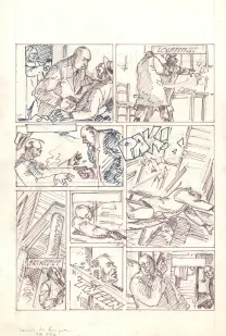 Black and white illustration, Louis la Guigne, Fureur (T.8), Jean-Paul Dethorey