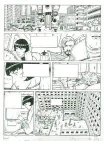 Black and white original page, La Malédiction de Zener, Le Clan des embaumeurs (T.2), Philippe Adamov