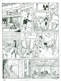 Planche noir et blanc, La Malédiction de Zener, Le Clan des embaumeurs (T.2), Philippe Adamov