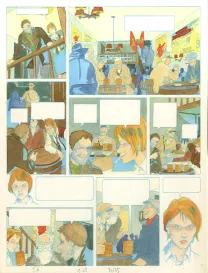 Color layout, Louis la Guigne, Un automne à Berlin (T.3), Jean-Paul Dethorey