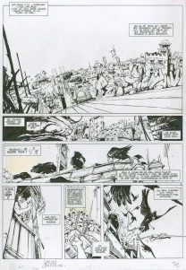 Planche noir et blanc, Vauriens, Dame Brèche-Dent (T.2), Laurent Cagniat